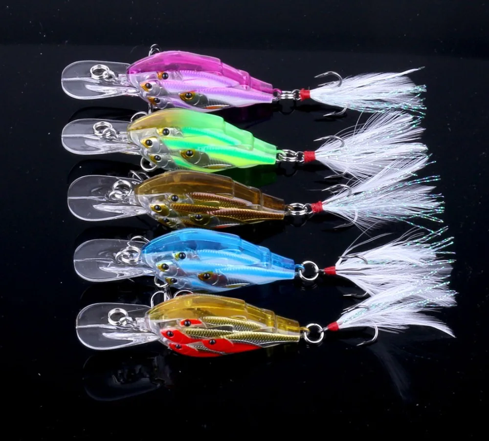 5 шт. рыболовные приманки кренкбейты кренкбейт 3D рыбий глаз искусственная
