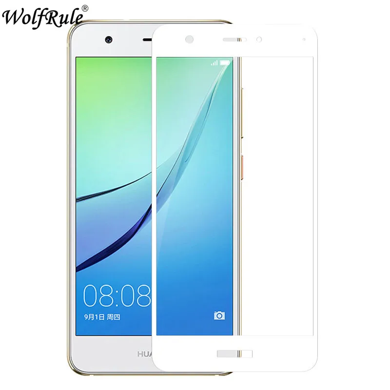 2 uds Protector de pantalla de Huawei Nova de 2.5D Anti-Explosi&oacute;n de vidrio templado de la sFor Huawei Nova de la cubierta completa pel&iacute;cula Nova WolfRule 5,0"-1