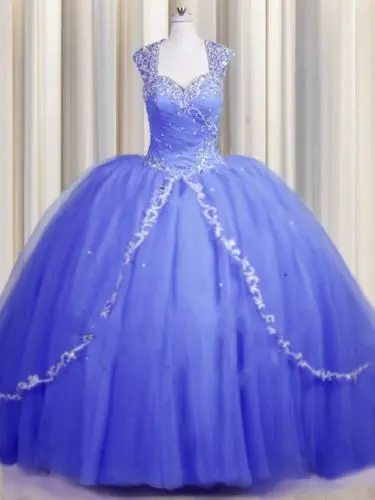 ANGELSBRIDEP бальное платье Vestido De Quinceanera 2021 блестящие бусины Тюль Длина до пола милое 16