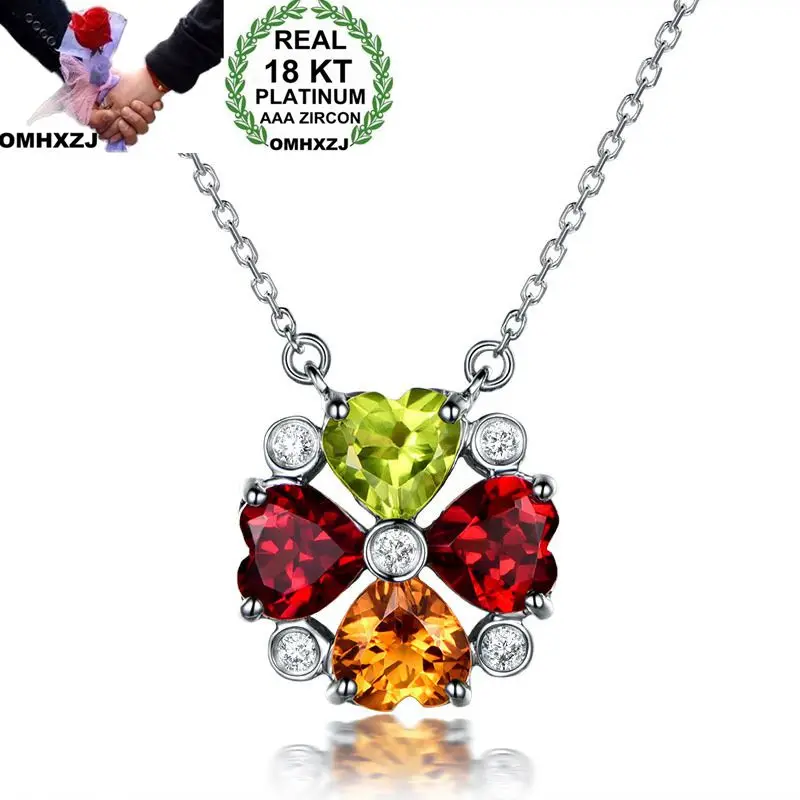 

Ожерелье из белого золота 18 карат, с цирконием AAA, в европейском стиле