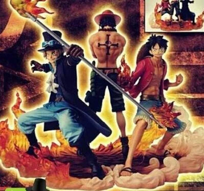 Цельная фигурка Ace Luffy Sabo Коллекционная Фигурка японского аниме фигурка ПВХ мультяшная фигурка цельные игрушки OP24