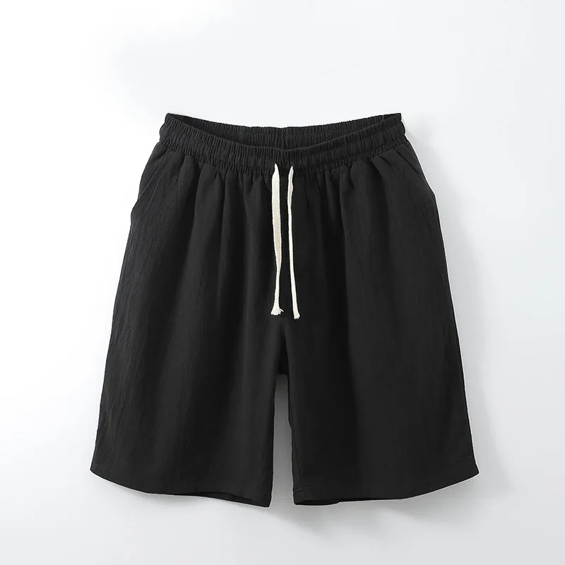 MFERLIER Летняя мужская рубашка 5XL 6XL 7XL 8XL 9XL 10XL бюст 157-162 см размера плюс льняная рубашка большого размера с шортами Мужская 5 цветов