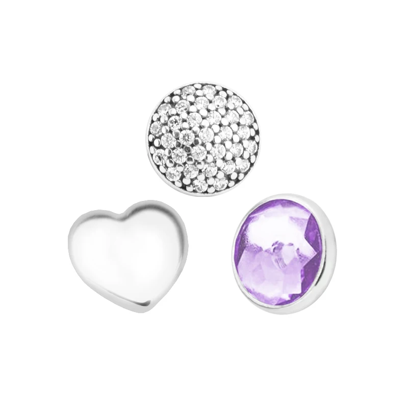 

Ожерелье с подвеской в виде плавающего медальона February Petites Pack In 3 Parts Beads 100% Стерлинговое Серебро 925 пробы-ювелирные изделия Бесплатная достав...