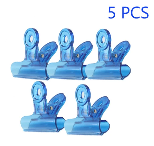 5 Pcs Blue Clips Dmoley русские зажимы с кривой для ногтей 5/10 шт. нержавеющая сталь для маникюра, маникюра - Цвет: 5 Pcs Blue Clips