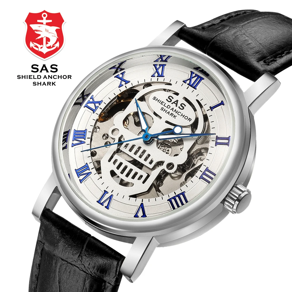 SAS Shield Anchor Shark спортивные часы мужские модные дизайнерские винтажные
