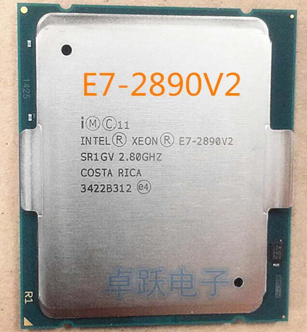 Intel Xeon E7-2890V2 SR1GV LGA2011-1 Процессор процессор E7-2890 V2 2,80 ГГц 15-ядер 37,5 м E7 2890V2