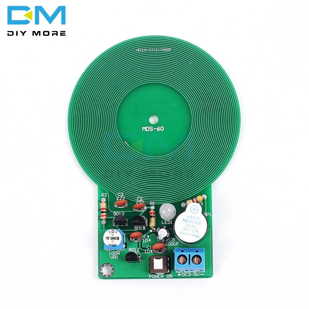DIY Kit металлоискатель Электронный DC 3В-5В 60 мм Бесконтактный Датчик Модуль платы