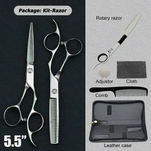 5528-RAZOR 5,5/6," японские ножницы для волос 440C ножницы Дешевые Парикмахерские ножницы Парикмахерские филировочные ножницы Парикмахерская бритва стрижка - Цвет: 5528-RAZOR