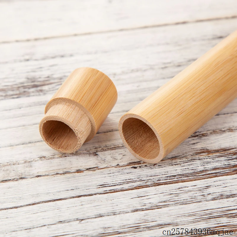 50 шт бамбуковые прослойки в трубки Зубная щётка чехол зубная щетка упаковка