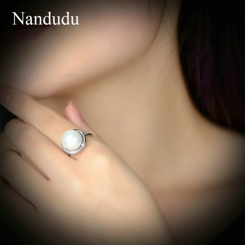 Nandudu Простые Модные жемчужные Кольца для Для женщин Девушка коктейль Интимные