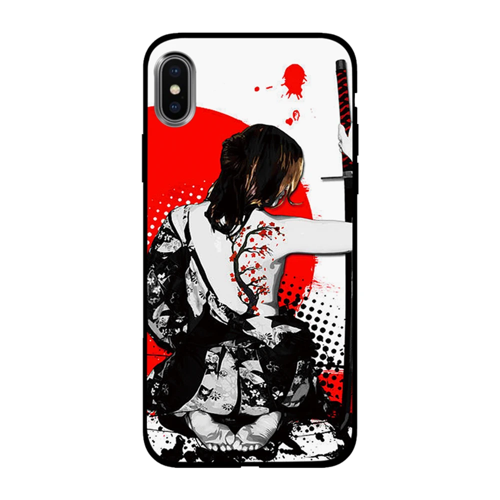 Японские кимоно Аниме Девушка Мягкий ТПУ чехол для Apple iPhone 6 6S 7 8 Plus 5 5S SE X XS MAX XR