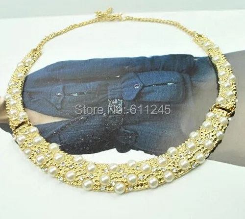 Min order is usd15.0(mix order) Fashion New Design High Quality Elegant Pearl Women's Alloy Choker Necklace | Украшения и