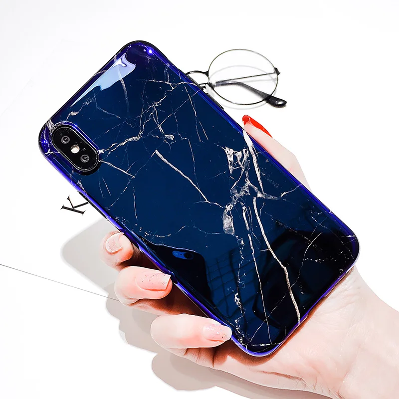 TRAICY Marble Stone Gel Case for Apple iPhone 7 6s 6 8 Plus X 10 Cases Black White Soft Tpu Squishy phone Cover Coque |