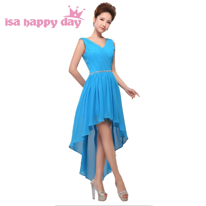 Современные короткие платья для подружки невесты с длинной передней частью