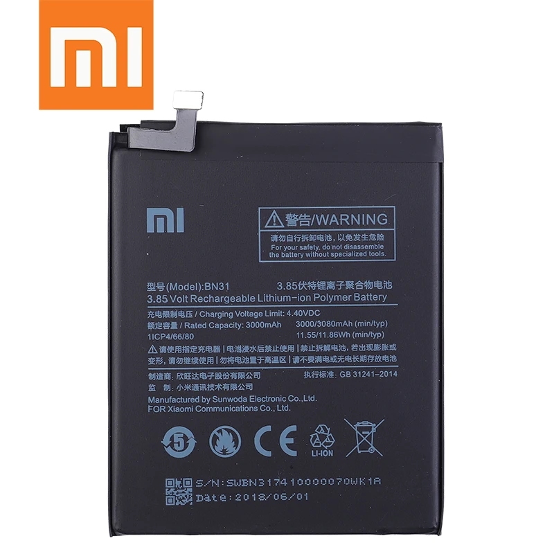 Аккумулятор для телефона Xiao mi BM47 для Xiao mi Red mi 3 3S 3X4X3 pro Note 3 5 5A Pro mi 5X BM46 BN31 BN45 Сменные Аккумуляторы