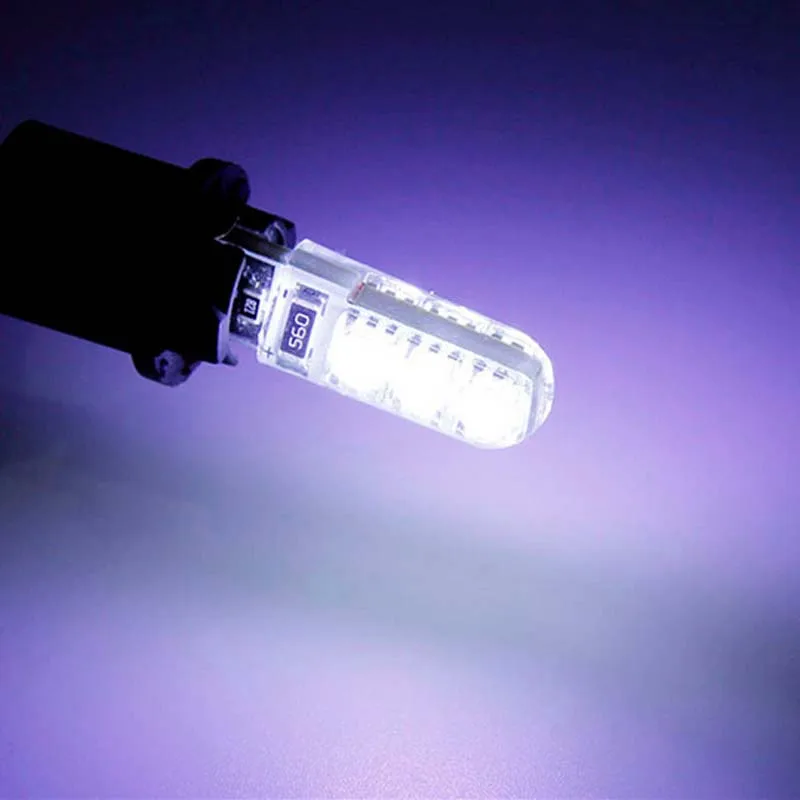 2x Автомобильные светодиодные лампы без Ошибок T10 4014 SMD холодный белый свет