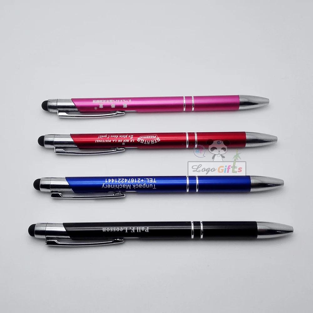 Fashion metal Capacitive Touch Stylus Pen for phone Pad for all tablets custom free with your logo/email/telephone