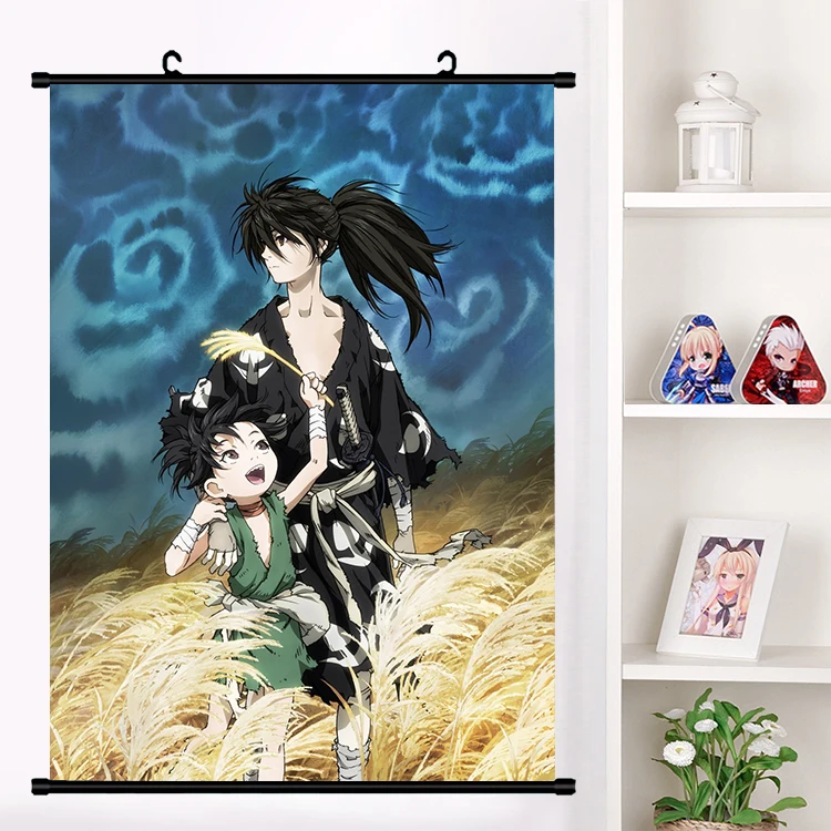 Японское аниме Dororo Hyakkimaru Косплей Стена Свиток настенный плакат подвесной HD Otaku
