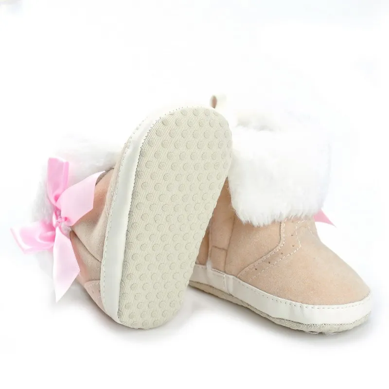 Рождество 2016 Зима Новый Младенца Способа Девушка Бабочка Узел Теплый Хлопок