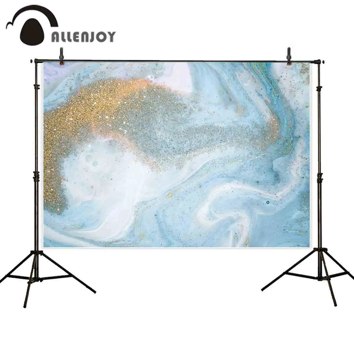 Allenjoy фон для фотосъемки голубое золото мраморная текстура морская свадьба