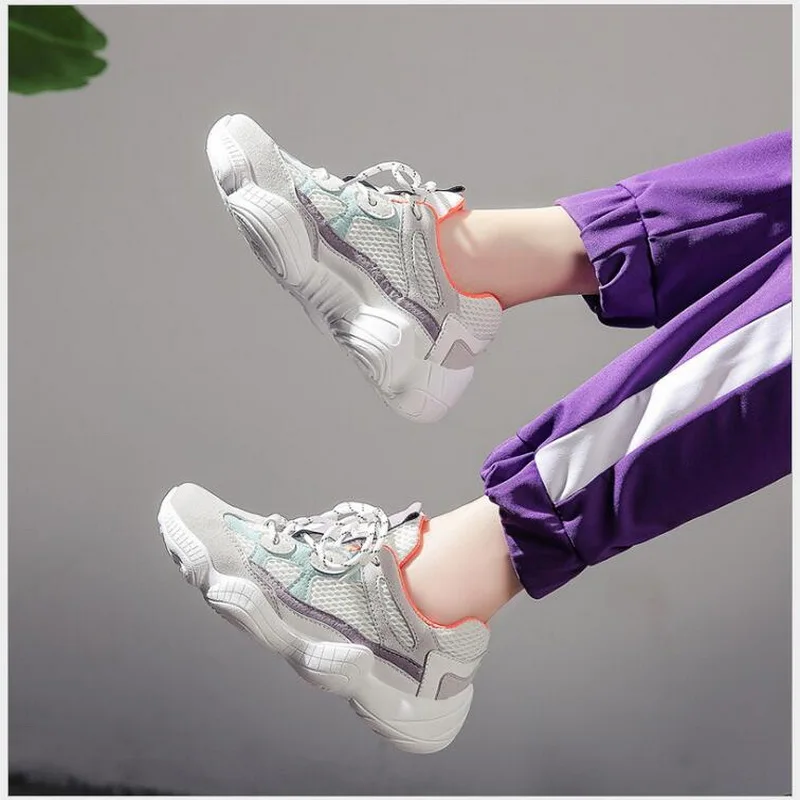 2018 Новая летняя модная женская повседневная обувь из искусственной кожи +