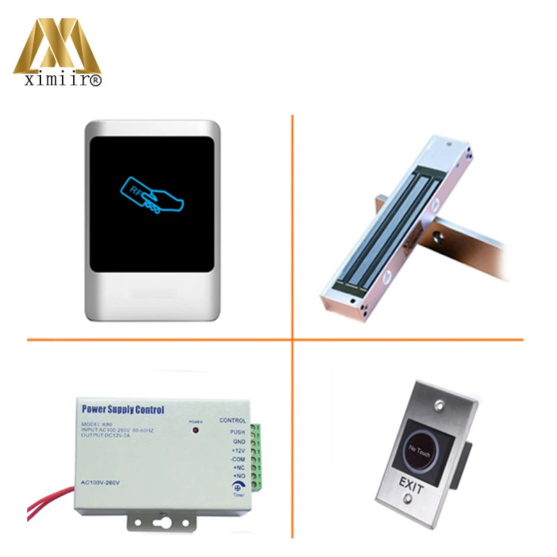 Good Quality Access Control M07 Kit With Electromagnetic Lock/12V3A Power Supply/Infrared Exit button IP65 Controller | Безопасность и