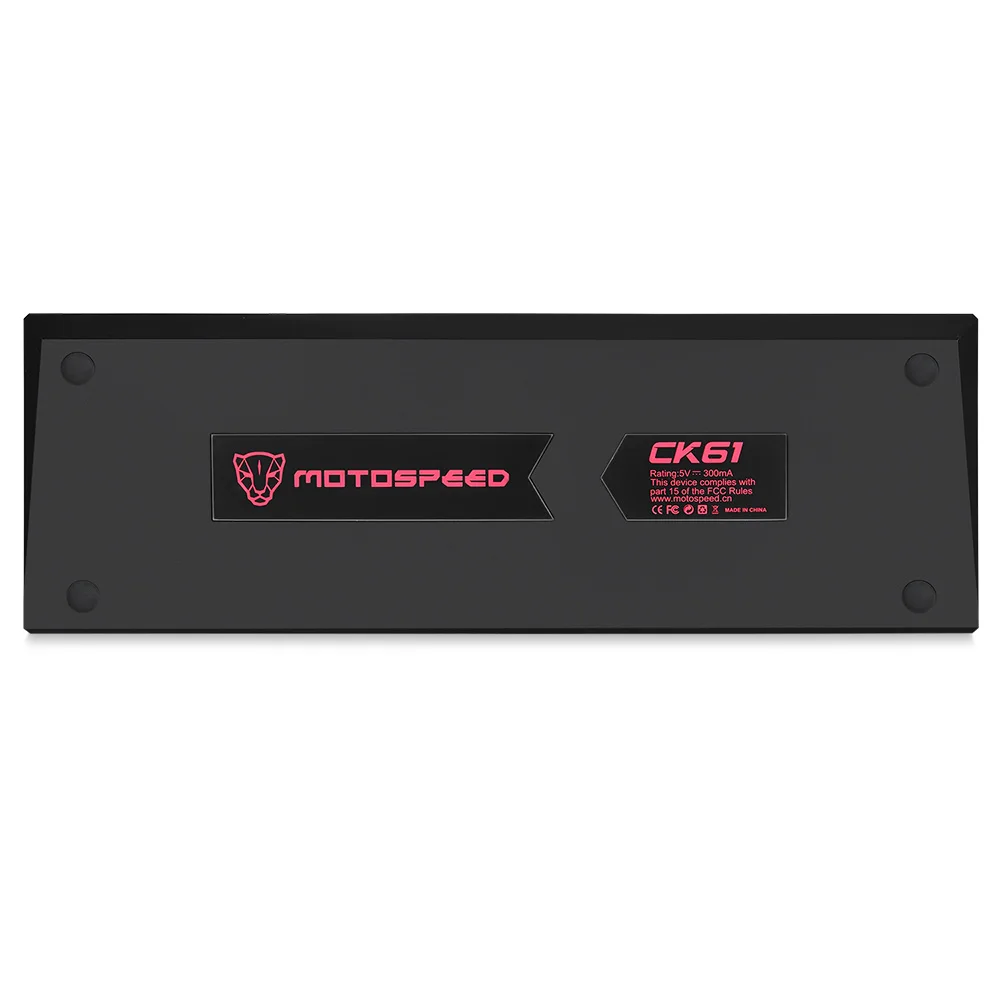 Клавиатура MOTOSPEED CK61 с синими переключателями Механическая игровая RGB клавиатура