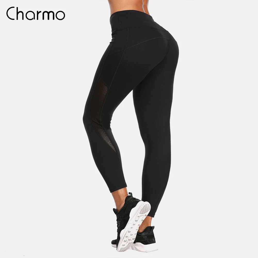 Женские Штаны Для Йоги Charmo облегающие спортивные штаны с высокой талией