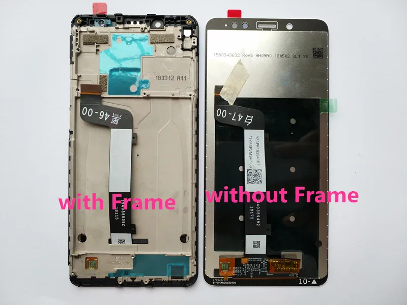 Оригинальный Для xiaomi Redmi Note 5 Pro ЖК-дисплей Дисплей Digitizer + рамка 10 Touch для Экран