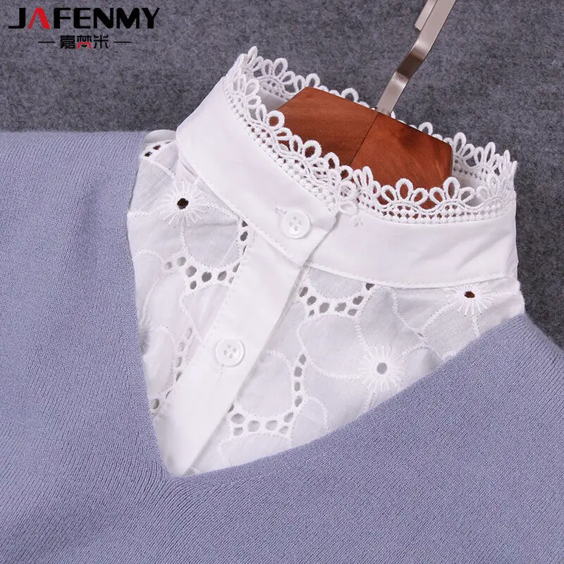 Новый модный ложный воротник белый кружевной воротник-стойка съемный лацкан