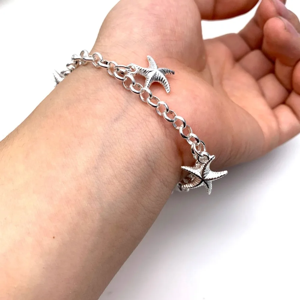 New fashion classic charm rippled starfish woman holiday jewelry bracelet Daily leisure sweet romantic style shipping | Украшения и