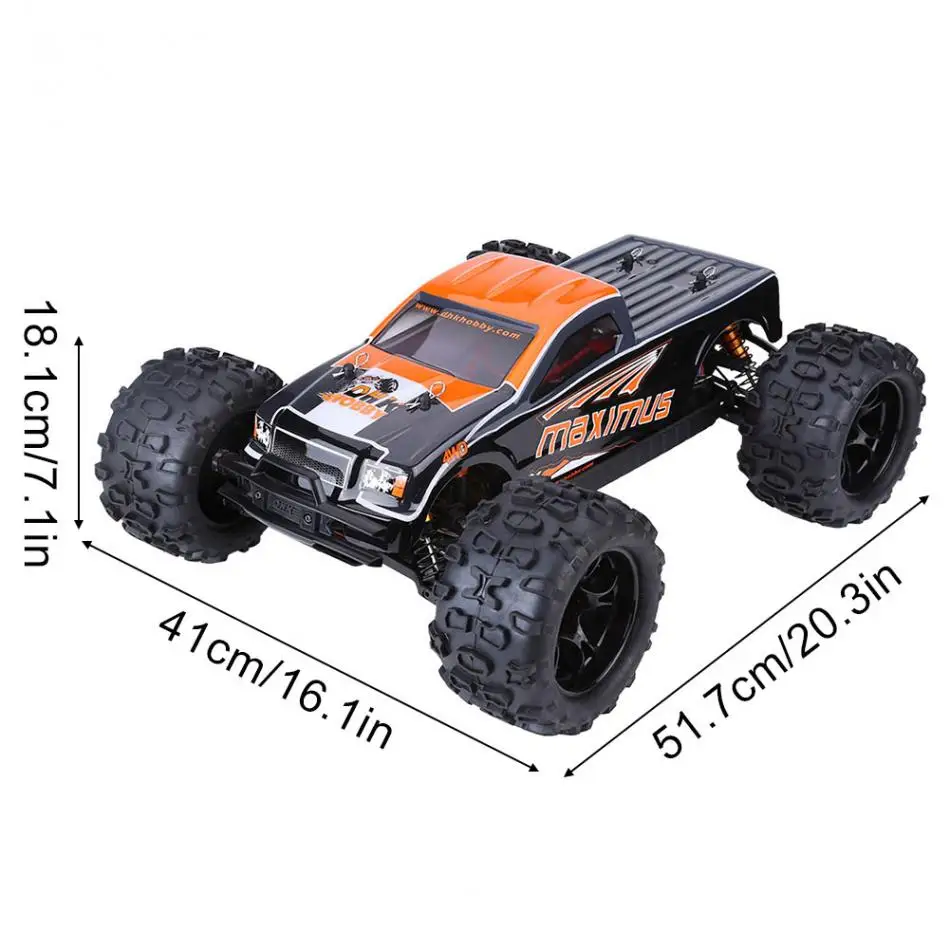 DHK 8382 1:8 2,4 GHz 120A 4WD бесщеточный монстр грузовик Дистанционное управление автомобиль электрический RC четырехколесный привод 85 км/ч Радиоуправляемый автомобиль