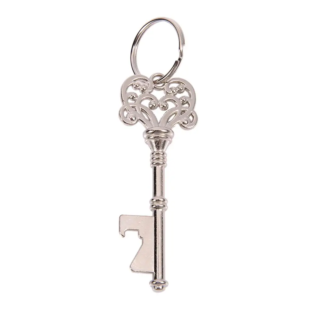 SilverKeyring Новинка! 4 типа модный металлический брелок в форме ключа открывалка для пива бусина/кольцо цепочка брелок открывалка для пивной бутылки для KTV вечерние инструменты для бара - Цвет: SilverKeyring