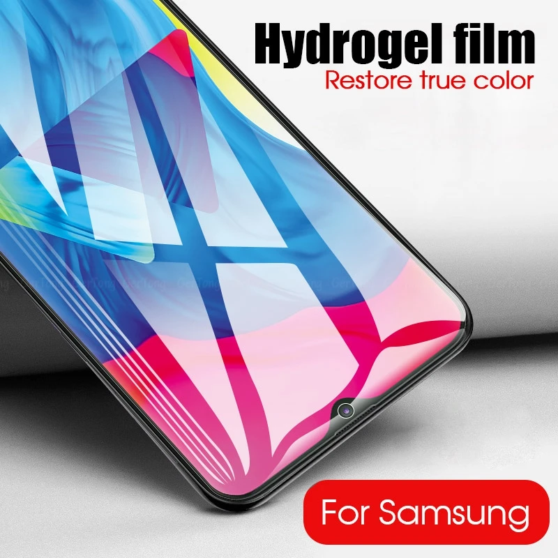 Полная защита экрана гидрогель мягкая пленка для Samsung Galaxy A70 A90 M10 M20 M30 A20 A10 A50 A60 A80 A30