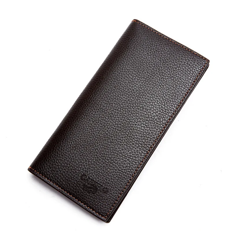 Fashion Men's PU Leather Wallet Male Business Thin Coin Purse Man Brief Leisure Credit Card Long Wallets |