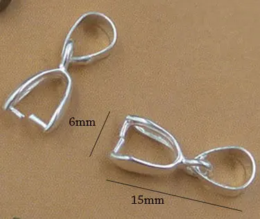 ACLOVEX 50 шт./лот 6*15 мм цепочки и ожерелья подвески соединители зажимы Bails медь золото