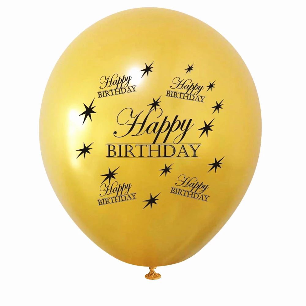 ZLJQ 1set Gold 1 30 40 50 Happy Birthday Banner 40inch Foil Balloon Paper Bunting Ballon Party Decoration Kids Supplies | Дом и сад