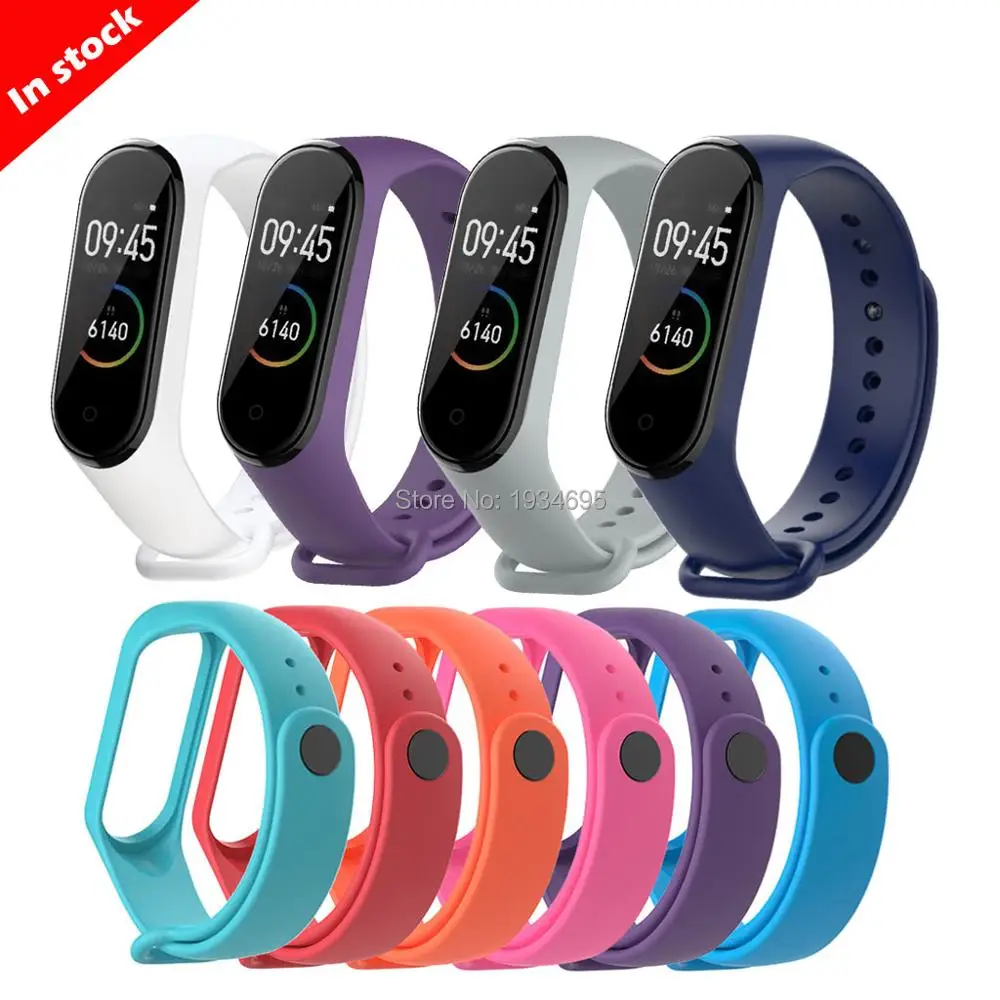 Спортивный Mi Band 4 ремешок на запястье для Xiaomi mi band спортивный силиконовый браслет