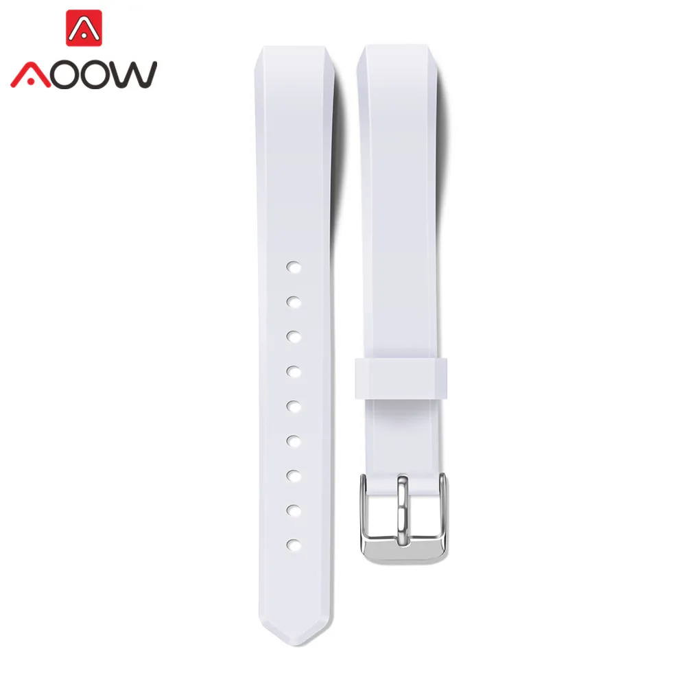White Силиконовый мягкий браслет для часов для Fitbit Alta/Alta HR умные часы безопасный Фитнес Спорт Водонепроницаемый сменный Браслет ремешок - Цвет ремешка: White