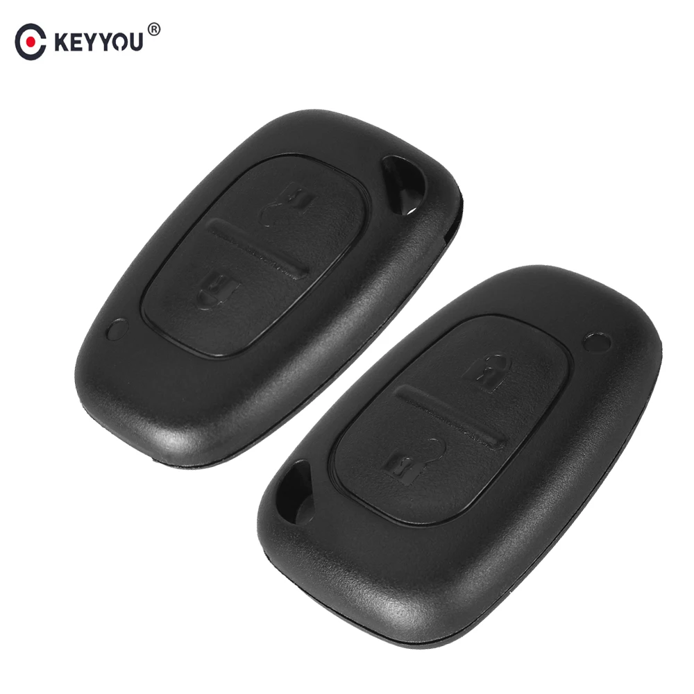 

KEYYOU 10X Without Blade 2 Buttons Remote Fob Key Shell Car Key Case For Renault Trafic Vauxhall Opel Vivaro Nissan Primastar
