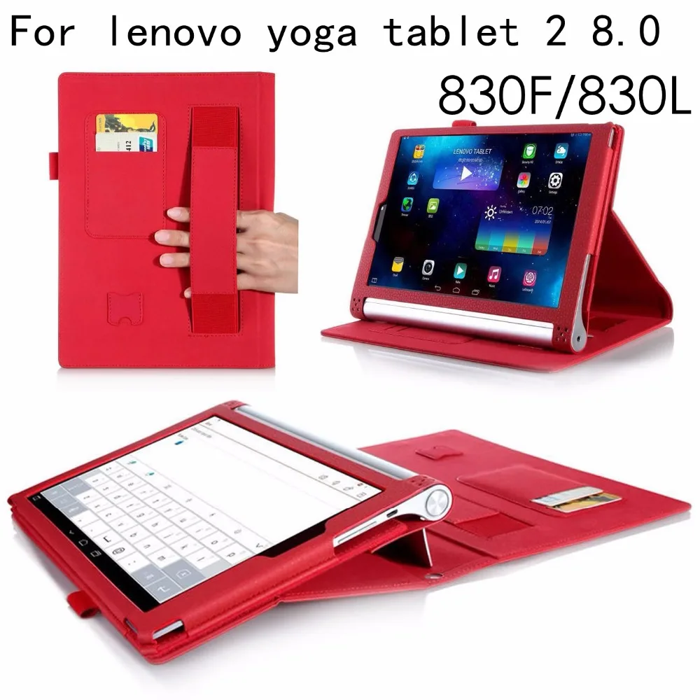 Чехол для Lenovo Yoga Tab 2 830F 830L 8 0 дюймов кожаный чехол с подставкой и отделением карт