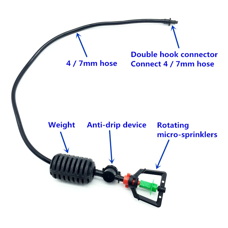 1 Набор подвесных теплиц для орошения коннектор с поворотом на 360 градусов и