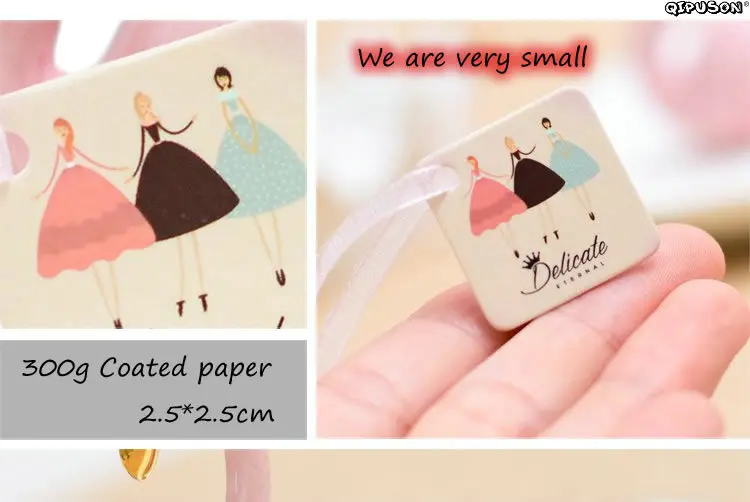 100 шт./точечная/мини карта бирки для ювелирных изделий своими руками серьги брошь