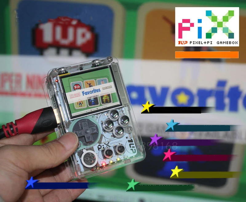 Карманный мини аркадная игра 2 дюймов HD IPS ЖК дисплей Raspberry Pi 3 консоли ручка