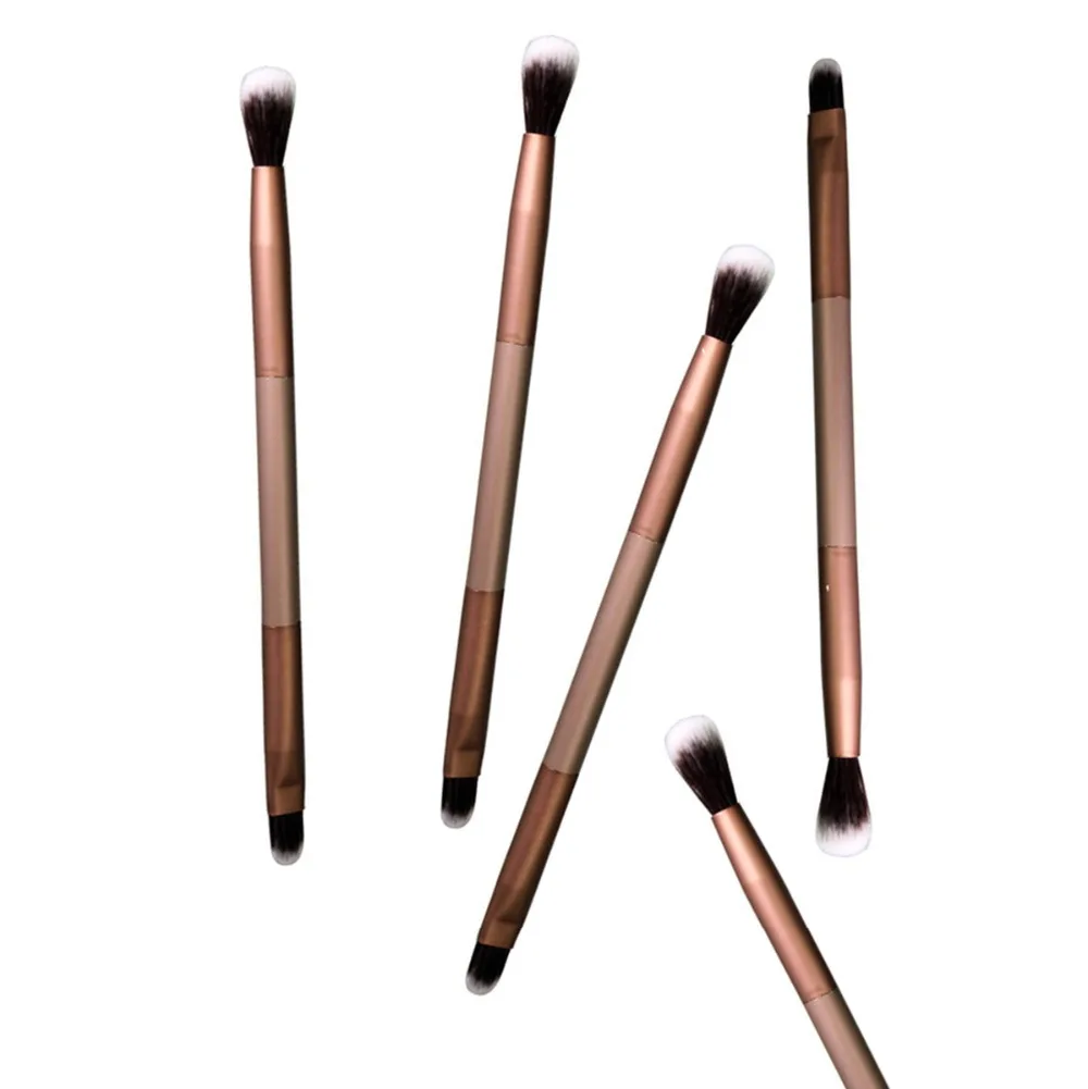 Кисти для теней с двойным концом 5 шт./лот ресницы румяна элегантная отбеленная