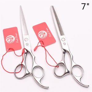 Z1006 7 дюймов Ножницы Парикмахерские из нержавеющей стали, 20 см, с фиолетовым драконом JP