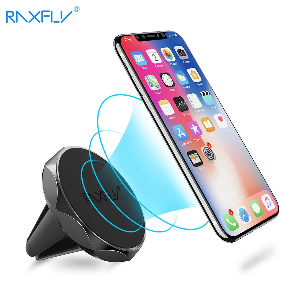 REXFLY магнитный держатель для мобильного телефона для Xiaomi huawei держатель на вентиляционное отверстие автомобиля для iPhone 7 samsung 360 вращения Универсальный автомобильный держатель