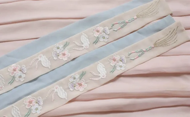 Новинка Hanfu Женский китайский стиль вышивка грудь юбка костюм свежее и