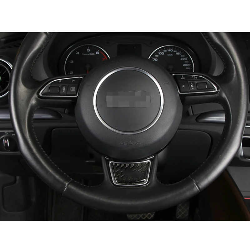 Нижняя панель рулевого колеса из 100% углеродного волокна отделка для Audi A3 15 16 и A6 C7