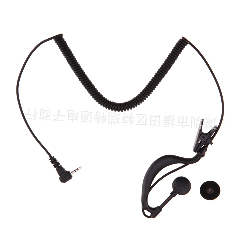 

Черный 2,5 мм G-образный крючок для наушников, наушников, раций, наушников с одним ухом, только для прослушивания Motorola/ICOM